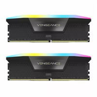 رم کامپیوتر کورسیر مدل CORSAIR VENGEANCE RGB BLACK 32GB(16GBX2) 6000 CL38 DDR5